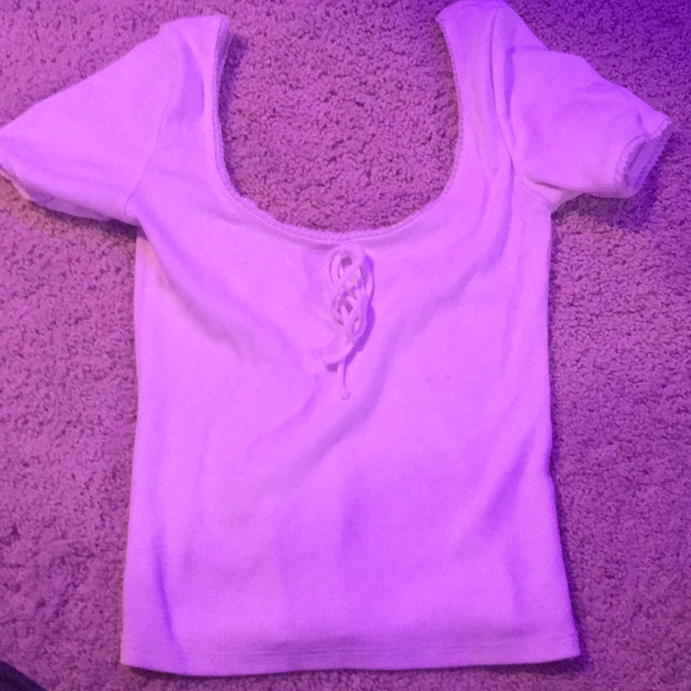 white crop top